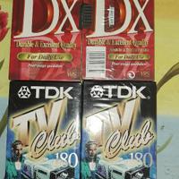 Lotto VHS 2 Sony DX 180 e 2 TDK TVClub 180 vergin