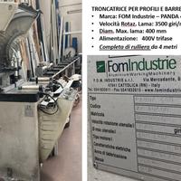 Troncatrice per profili e barre di alluminio