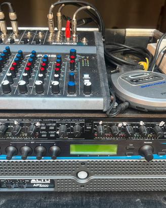Case amplificatore mixer compressore dinamica