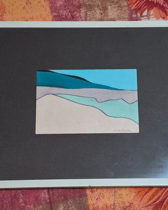 Quadro Elio Santarella - Paesaggio Astratto