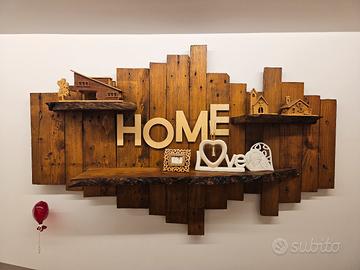 Mensole rustiche in legno h74 L118