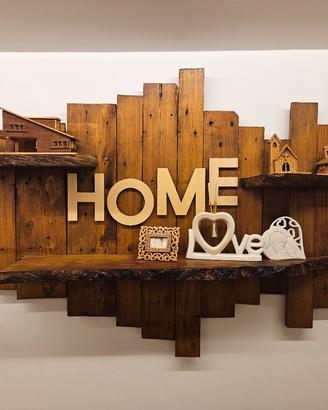 Mensole rustiche in legno h74 L118