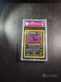 houndoom 1a edzione holo con swirl gradata 7.5 ita