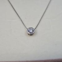 Punto Luce 0,25 Ct Catena in Oro 18 kt