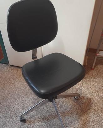 sedia computer anni 70 epoca ruote
