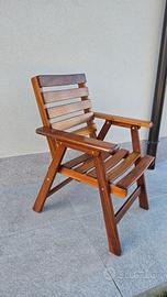 Sedia da giardino anni 80