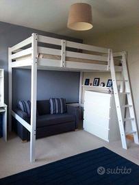 Letto A Soppalco IKEA STORA 140x200 Smontato