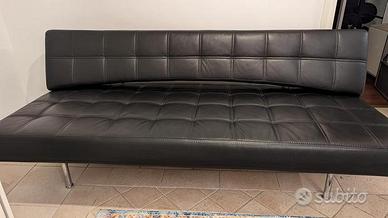 Divano letto Bonaldo Pierrot King pelle nera