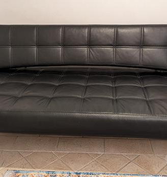 Divano letto Bonaldo Pierrot King pelle nera