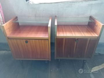 Comodini legno anni 50 (4 pezzi)