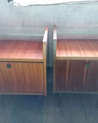 Comodini legno anni 50 (4 pezzi)