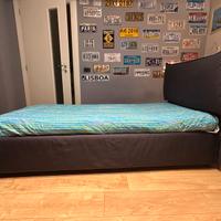 Letto singolo con contenitore e materasso IKEA SUL