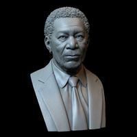 Morgan Freeman 3D Bust