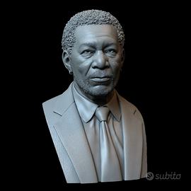 Morgan Freeman 3D Bust