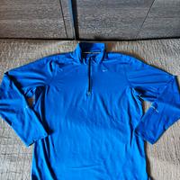 Felpa Nike da running con zip ¼ blu