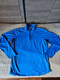 Felpa Nike da running con zip ¼ blu