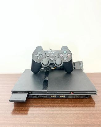 Sony PS2 Slim Nera Playstation 2 Completa con cavi