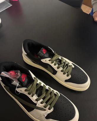 Travis Scott Air Jordan 1 Low 5.0 Medium Olive*46
