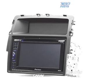 TELAIO NERO RADIO 2-DIN PER OPEL VIVARO NISSAN PRI
