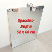 Specchio Specchiera da Bagno 52 x 68 con Luce Led