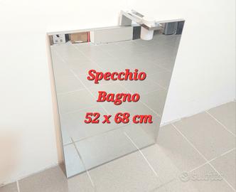 Specchio Specchiera da Bagno 52 x 68 con Luce Led