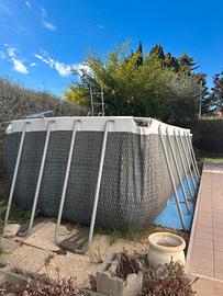 Piscina da esterni 2x4 con accessori