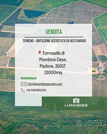 Terreni agricoli con abitazione accostata