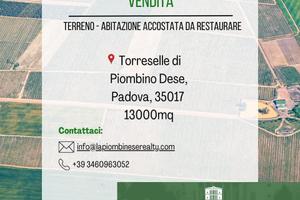 Terreni agricoli con abitazione accostata