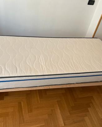 Letto singolo rete e materasso