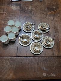 Servizio Caffè 6 Persone in Argento 800 e Porcella