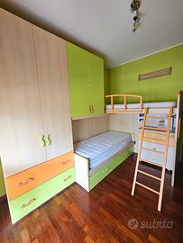 Cameretta a ponte con letti