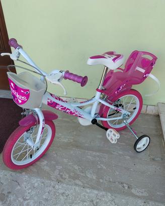 Bici bimba con rotelle 14"