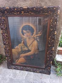 Cornice antica intagliata