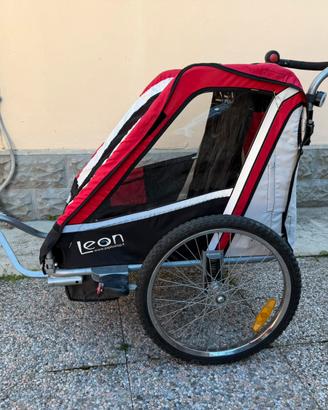 Rimorchio bici bimbi