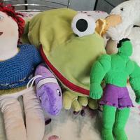 5 Peluche peluches pupazzi bambole in blocco  