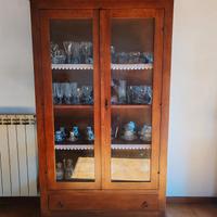 credenza/vetrina marrone in legno