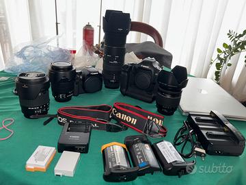 Corredo Canon eos 1d mkIII  eos 550d  con ottiche