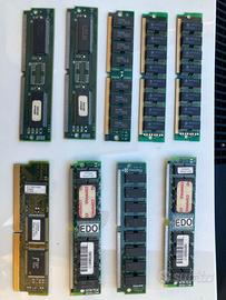 Moduli banco memoria RAM edo simm dimm