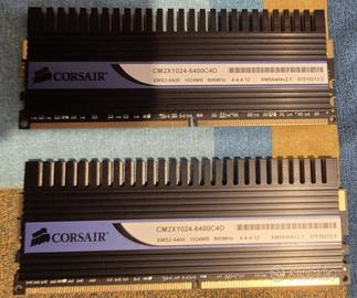 Corsair  DDR2 CM2X1024-6400C4D 2x1GB modules