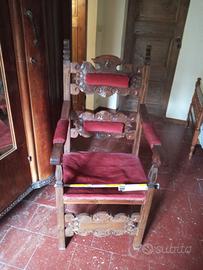 tre poltrone d epoca