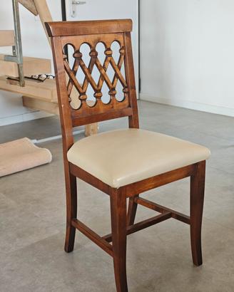 sedie in legno imbottite