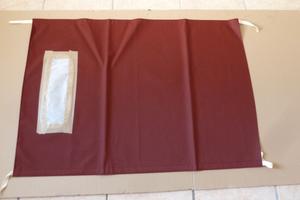 Capote in tessuto bordeaux Fiat 500 C Topolino