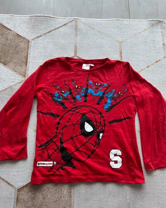 Maglia cotone, bambino, Marvel, Spider-Man, 8 anni