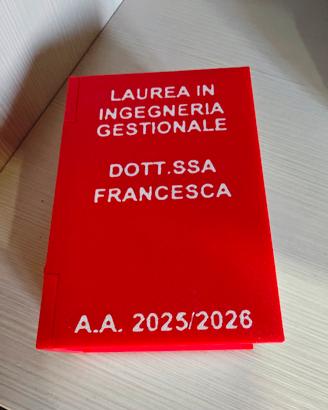 Bomboniera porta confetti laurea