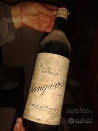 Vino Sangiovese Rutilus delle Marche del 1978