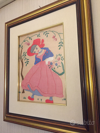 Quadro ricamato a mano