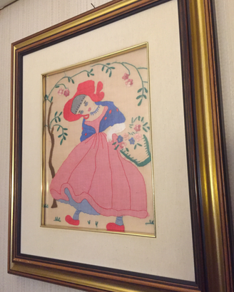 Quadro ricamato a mano