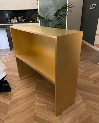 Mobile Banco Bar fatto a mano gold legno placcato