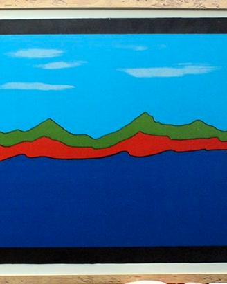 Franco Angeli - "Montagne" - Litografia numerata
