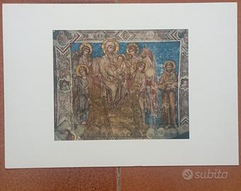 Stampa Vintage Maestà di Assisi del Cimabue 